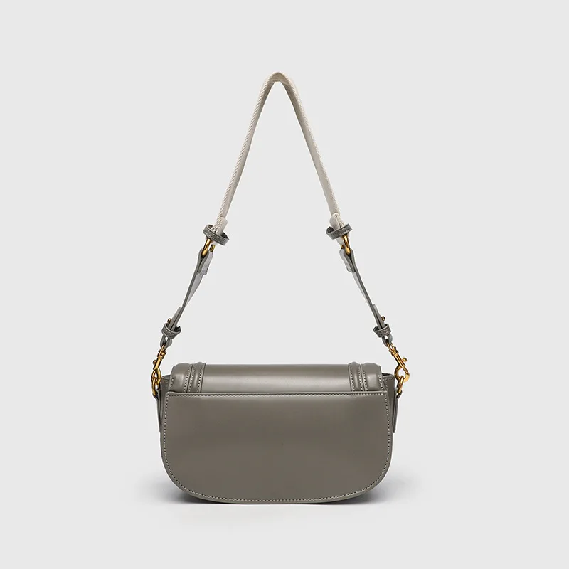 Women's Trendy Saddle Crossbody Bag with Wide Shoulder Strap