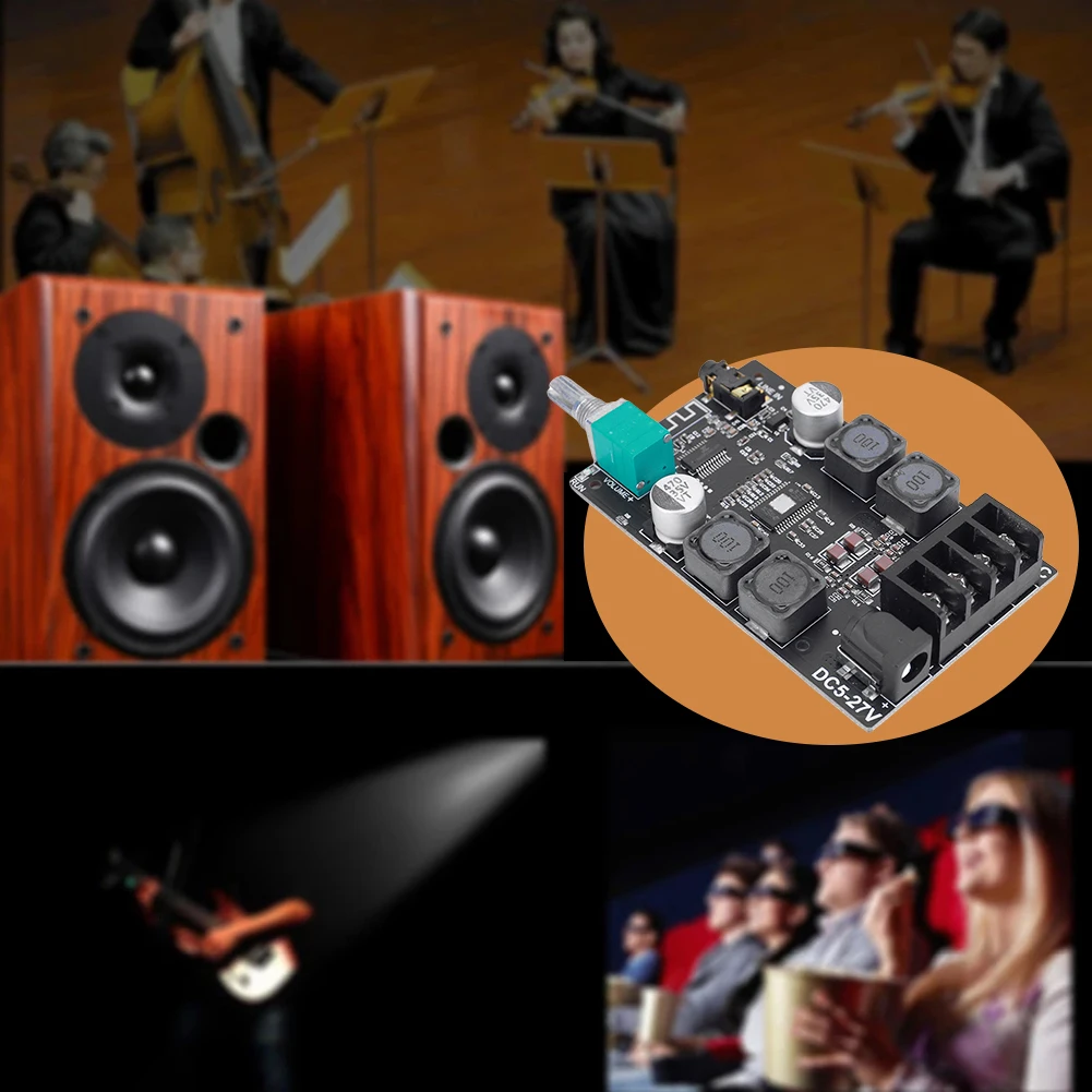 TPA3116D2 HIFI 블루투스 호환 5.0 앰프 보드 스피커, 스테레오 오디오 앰프, 스테레오 디지털 파워 앰프 보드 모듈 AUX