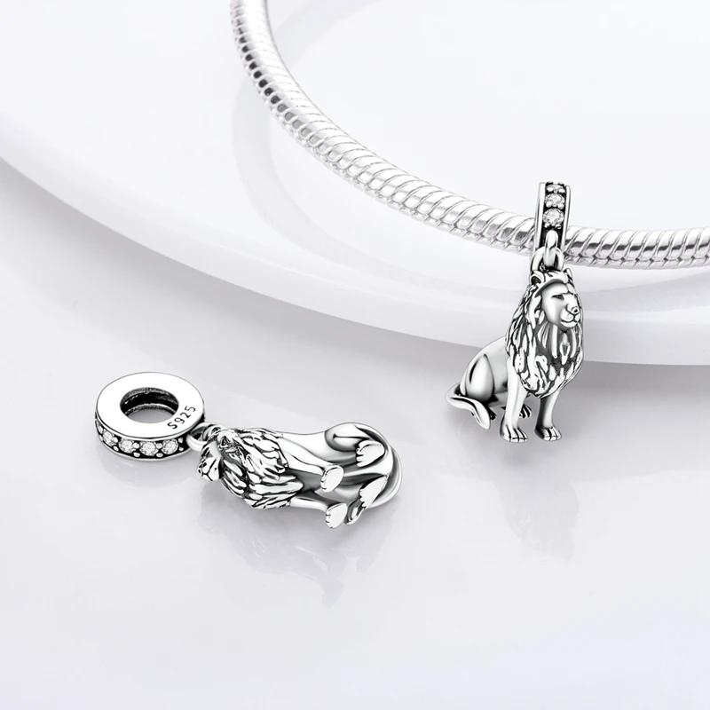 Fit Original 925 Sterling Silber Charms Perlen Welpen Herz Bogen Silber Charms Für Armband Anhänger Frauen Schmuck Geschenke – Detail 6