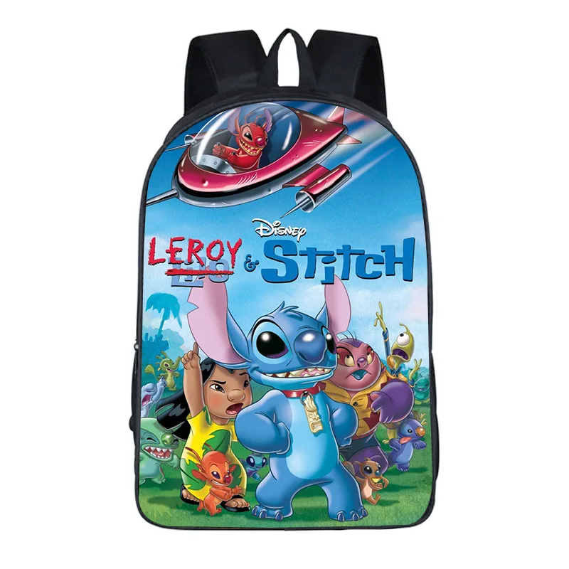

Stitch Student Cartoon Schoolbag Cartoon Backpack Girls Large Capacity Kindergarten Children's Bag Beautiful Fashion Accessories