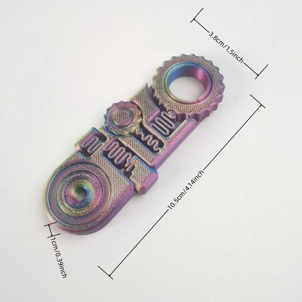 5-in-1 Fingertip Gyro Mechanical 3D Printing Spinning Top Hand Spinner Gearwheel 360° Roatating PLA Spring Gear Chain Gyroscope