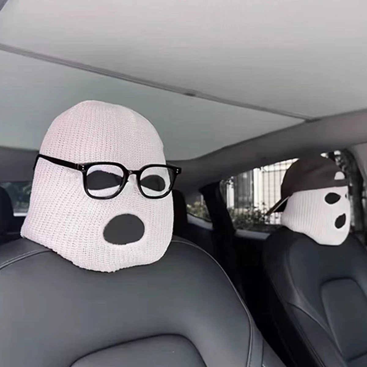 

Sentinel Mode Hat Car Seat Mask Cover Cover Suitable for Various Car Modifications Funny Accessories