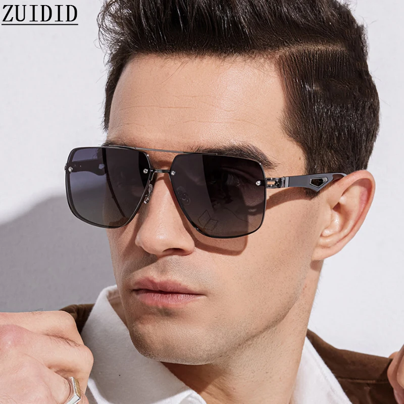 2023 Square Sunglasses For Men Vintage Luxury Rimless Sunglasses Women