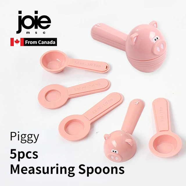 Fun Kitchen Tools Gadget Piggy Pigs Measuring Spoon Set 
