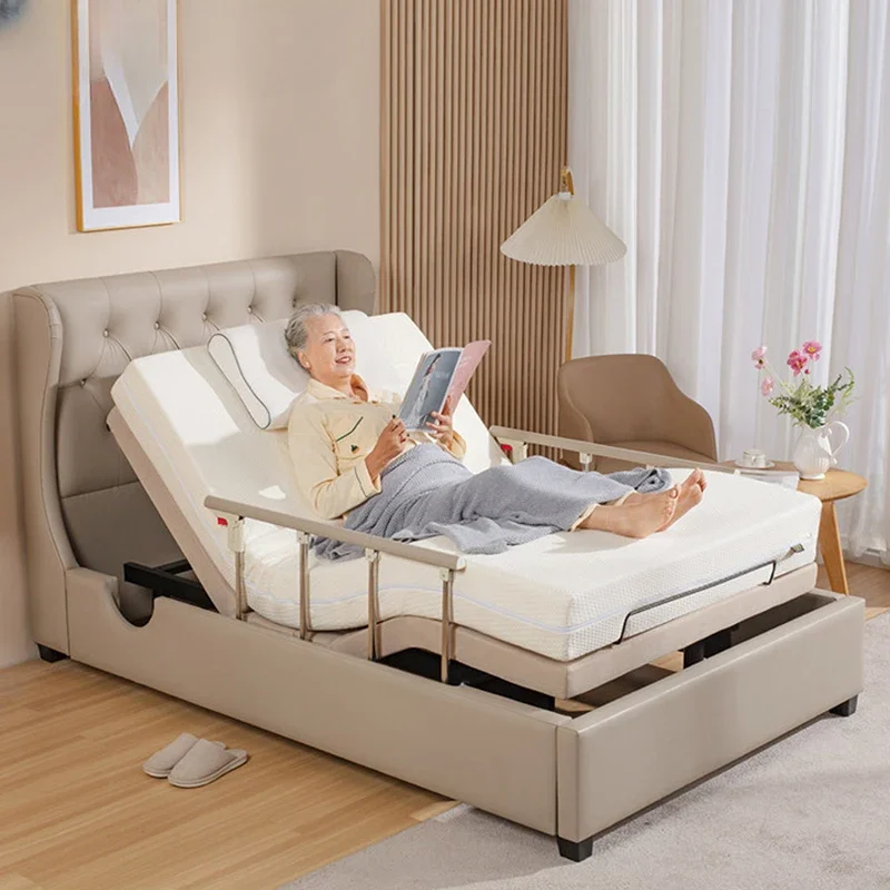 Old People Recovery Beds Multifunction Bedframe Comfortable Adjustable Beds Double Modern Bedroom Furniture Opklapbedden LLB