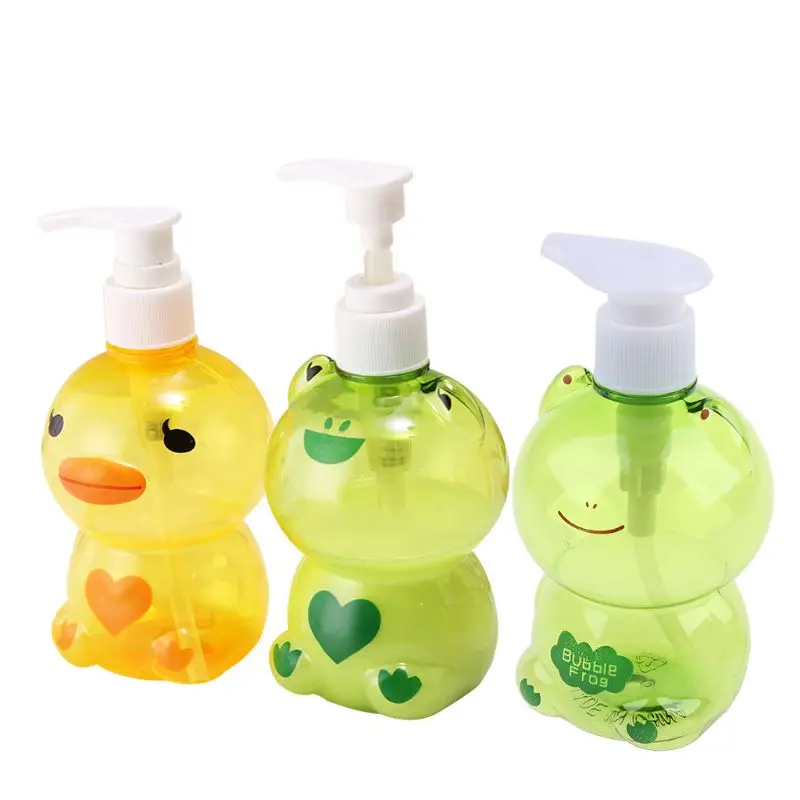 250ml Portable Soap Dispenser Child  Animal for Frog/Duck Shape Press Type S Drop Shipping бейсболка yale 4 5 shipping wind duck cap темно синяя