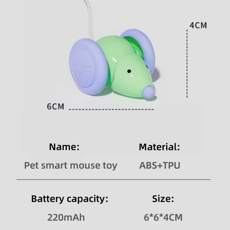Interactive Automatic Electric Mouse Toy for Cats - Self-Entertaining Boredom Relief and Hunting Teaser