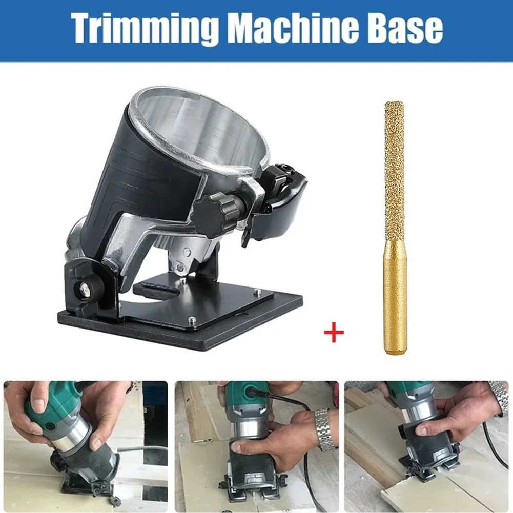 Trimmer Base Plunge Router Base Compact Cutter Trimmer Machine Woodworking Tools For Makita RT0700C DRT50 3709 370