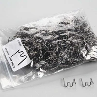 300Pcs Plastic Welder Hot Stapler Standard Pre-cut Corrugated Staples Bumper Body Repair 0.8/0.6mm Stainless Steel Welding Tools 1