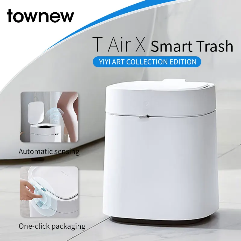 TOWNEW T Air X Smart Trash Can,3.5 Gallon Automatic Garbage Can