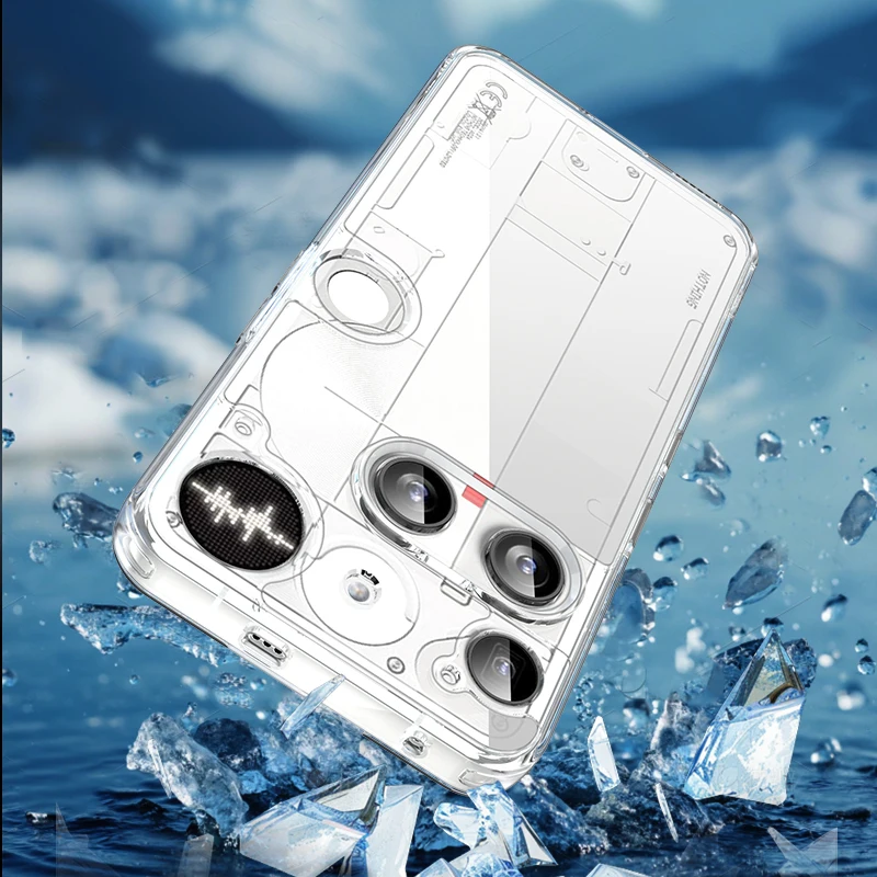 Protective Transparent Phone Case with Enhanced Durability