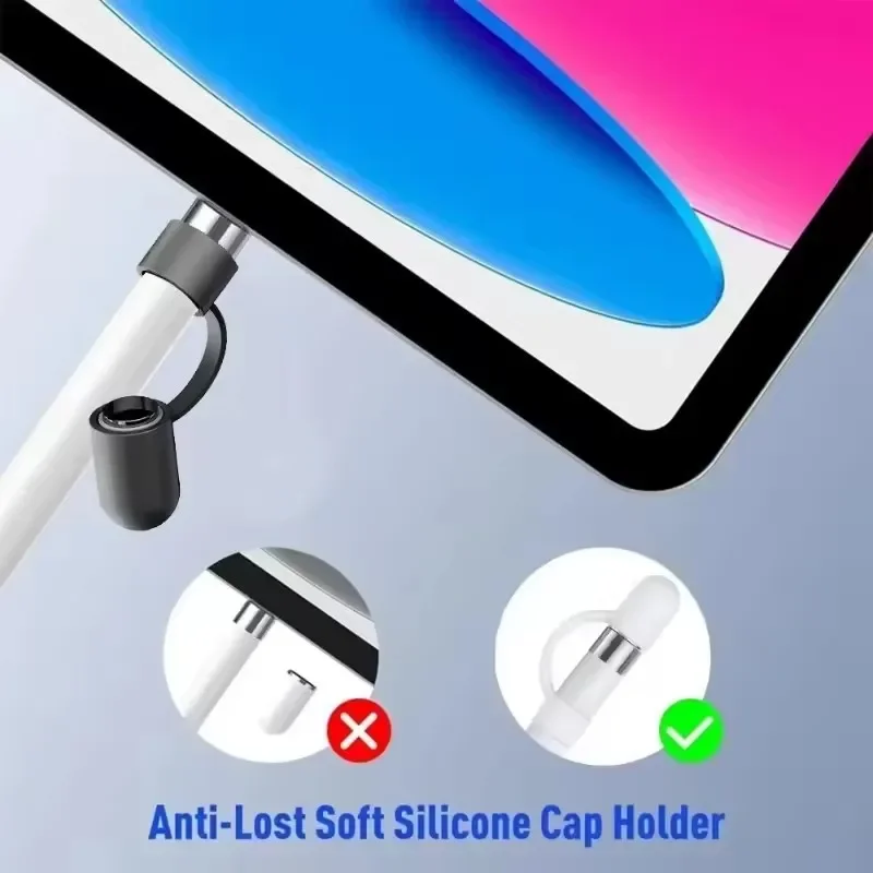Versatile Silicone Tablet Pen Protective Sleeve with Anti-Lost Cap