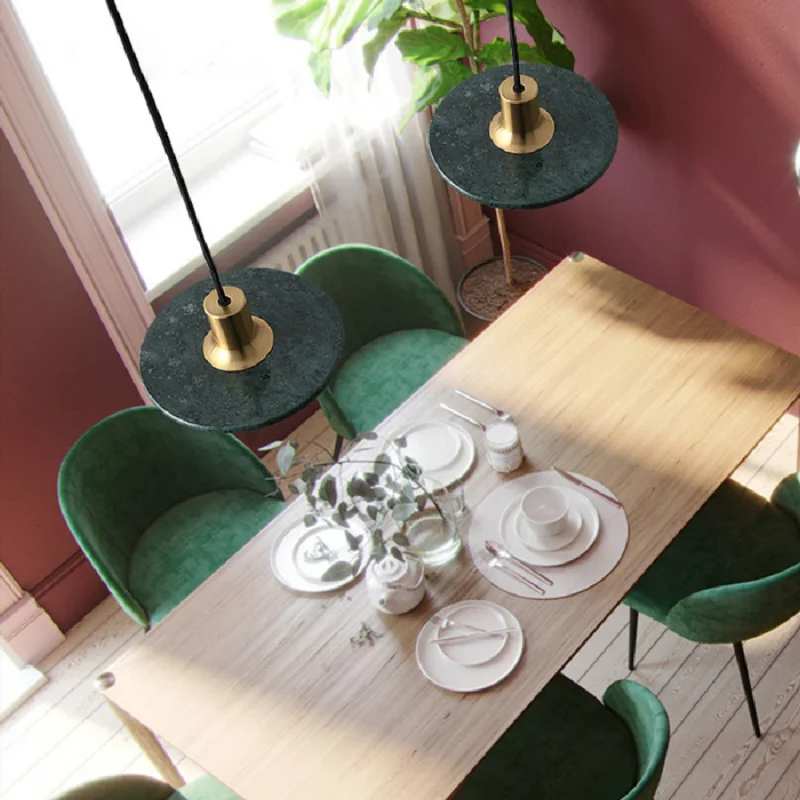 

LED pendant lamp Modern Nordic Restaurant Dining Room Kitchen Hanging Simple Creative Designer Round Bedroom Bedside Lamp