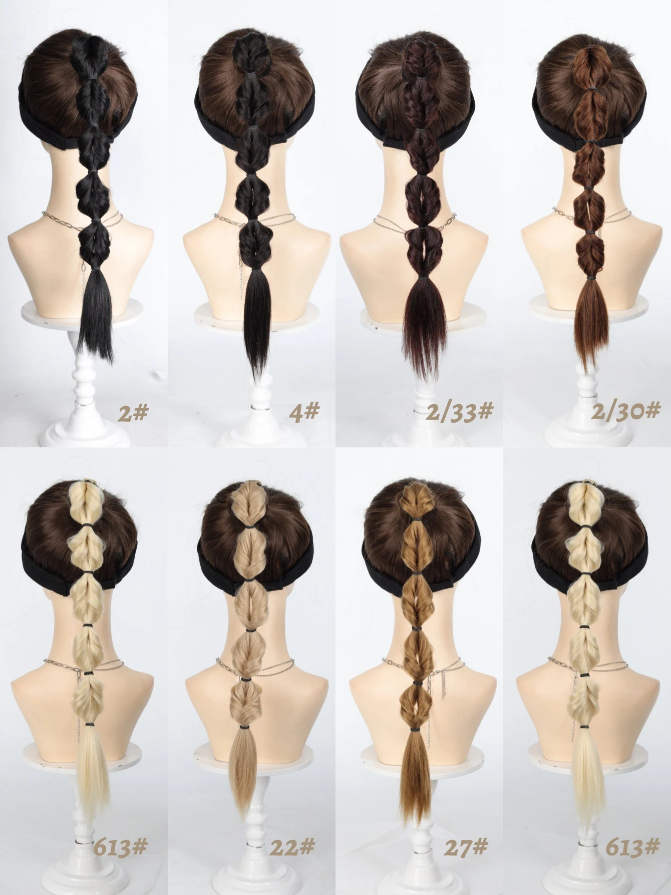 Synthetic Hair Ponytail Wig for Women Natural Dye Twist Braid