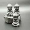 6cm Buddha Statue Natural Shungite Energy Quartz Reiki Magic Stones  Crystals Healing Fengshui Meditation Figurine Desk 2