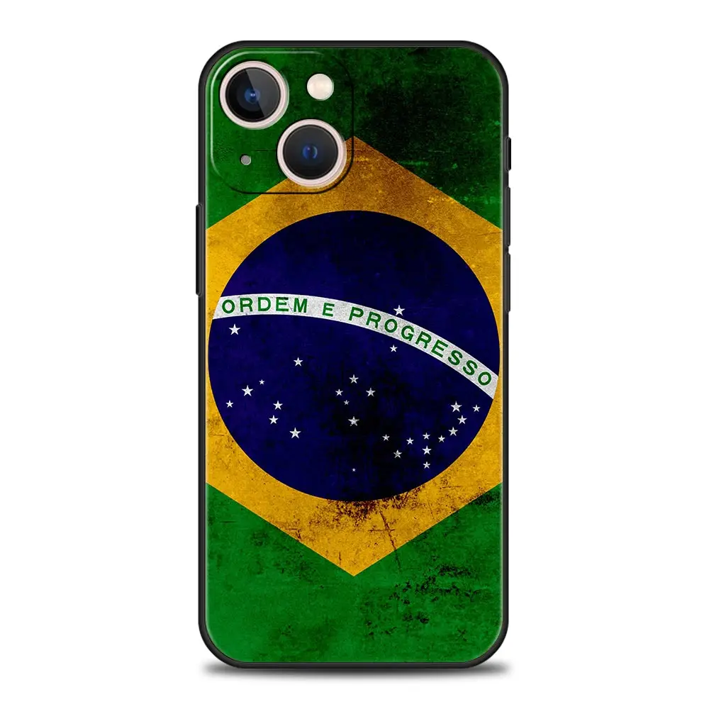 Brazil Flag Soft TPU Phone Case – Vibrant and Durable Protection