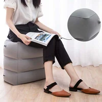 Inflatable Travel Pillow Foot Rest Pillow Kids Airplane Sleep Bed Car Height Adjustable Flight Sleeping Resting Pillow Foot Pad 2