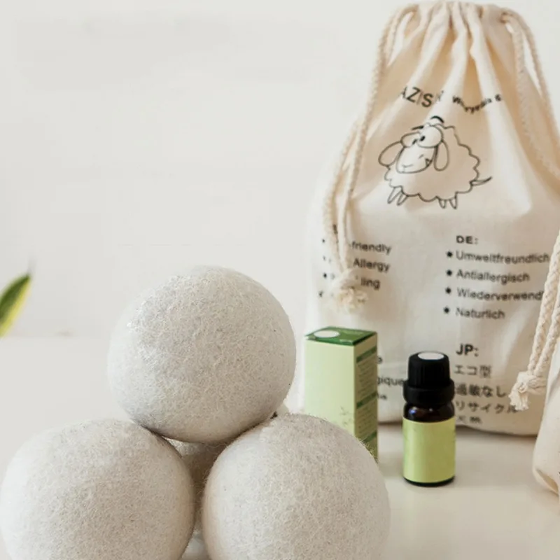 Wool Dryer Balls Reusable Washing Machine Clothes Dryer Balls Home Fabric Ball Laundry Clothes Fabric Softener Ball laundry ball