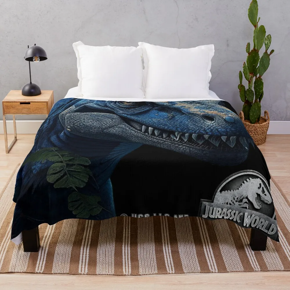 

Jurassic World Blue The Raptor Throw Blanket Travel Plush Sofa Quilt Blankets