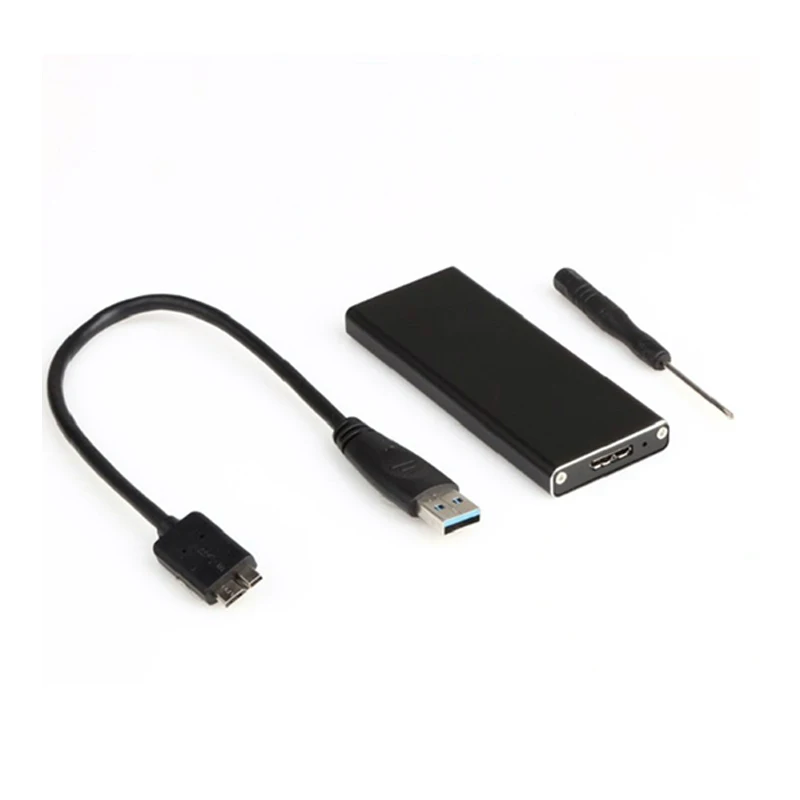 모바일 하드 드라이브 디스크 박스, PzzPss USB 3.1 TYPE-C-M.2 NGFF SSD, 6Gbps 외부 인클로저 케이스, M2 SATA SSD USB 3.1, 2  5 개
