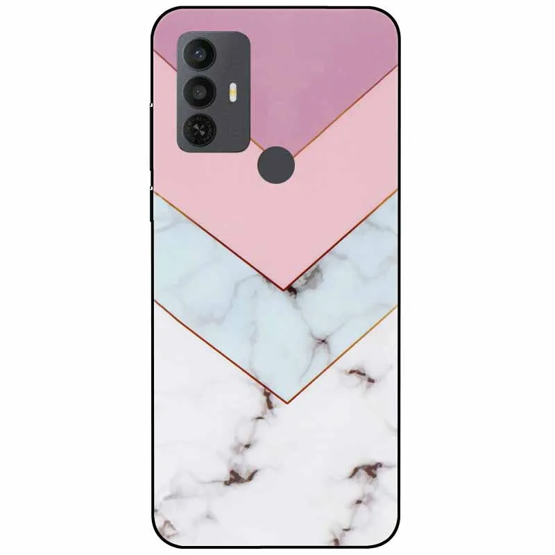 Phone Case Phone Protector Cover Leather Phone Case Phone Cover For TCL 30 SE Case 305 306 Silicone Bumper Soft TPU Coque For TCL 305 Funda For TCL305 30SE Protector