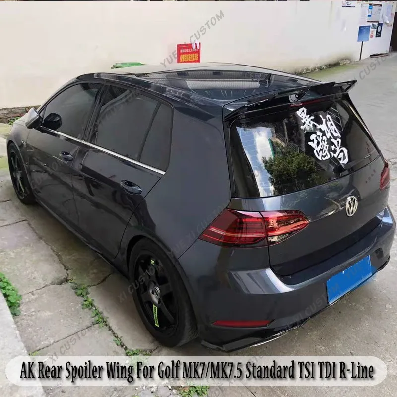 Per Vw Golf Mk7/7.5 Golf7/Golf Mk7 Facelift Standard Tsi Tdi R-Line 2012-2020 Ak Style Spoiler Sul Tetto Posteriore Ala Bagagliaio Posteriore