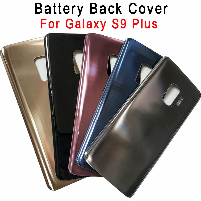 

Glass Battery Back Case For Samsung Galaxy S9 Plus S9+ s9 New Housing Cover Door Rear Panel Replacement With Adhesive Sticker