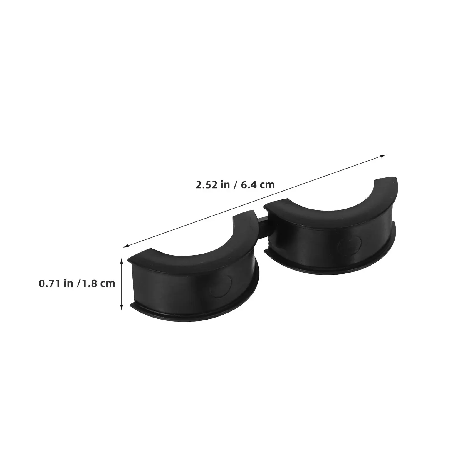 10Pcs 자전거 핸들바 스템 어댑터 고무 가스켓 22.2-31.8mm 논마링 핸들바 스페이서 안티 슬립 클램프 사이클링 개조