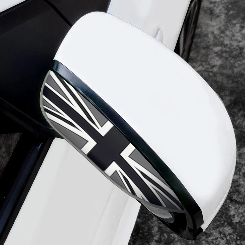 2Pcs Car Rearview Mirror Eyebrow Sun Visor Rain Shield For Mini Cooper R53 R55 R56 R60 R61 F54 F55 F56 F60