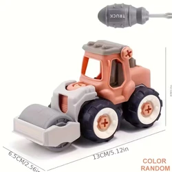 Build & Play Construction Vehicle Toy Set with Drills - Excavators & Trucks (Multi - Colored)