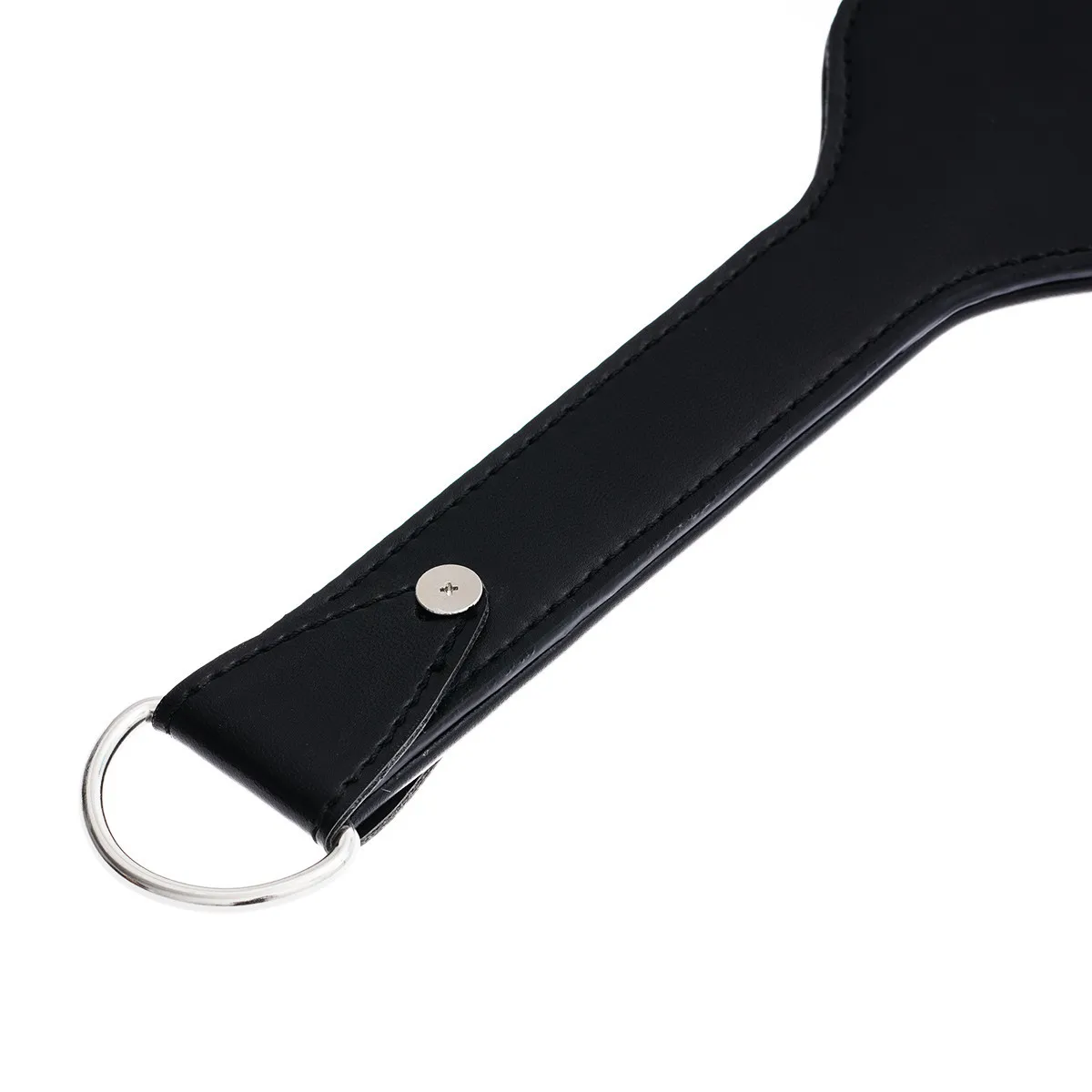 38.5CM Enhance Pain Quincunx Leather Stainless steel Spikes Spanking Paddle Slapper Whip for Horse Training 5