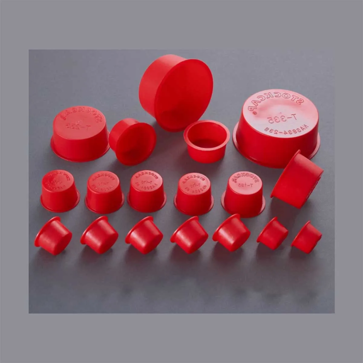 Red Conical Plug/Round Pipe Screw Hole Plug/Internal Threaded Plastic Sleeve Hole Dust Plug