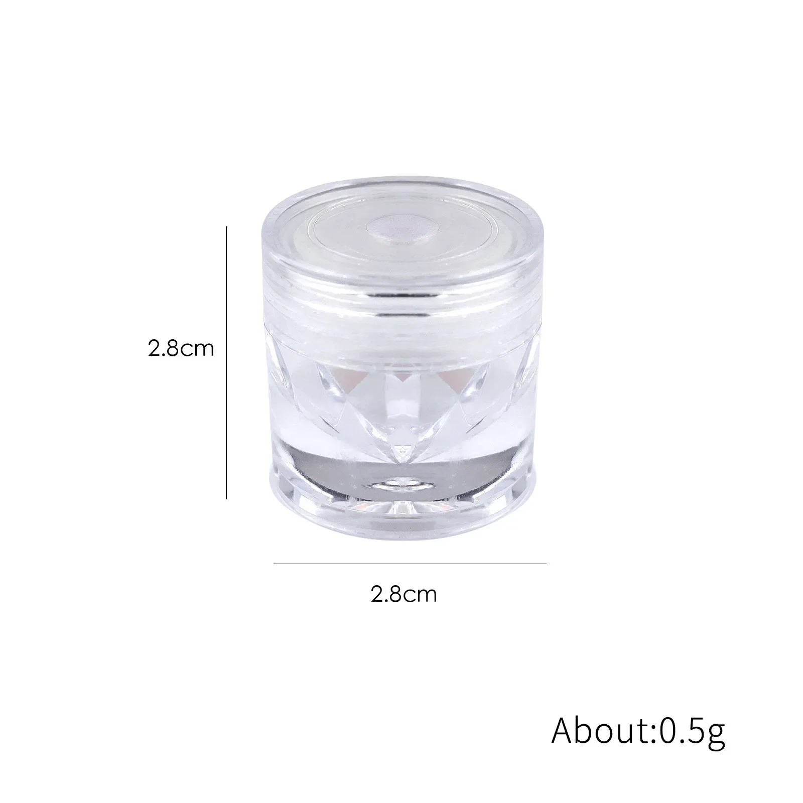 Moonlight White High Brightness Ice transparent Crystal Powder Mirror Glitter Dust Chrome Aurora Brightness Nail Powder