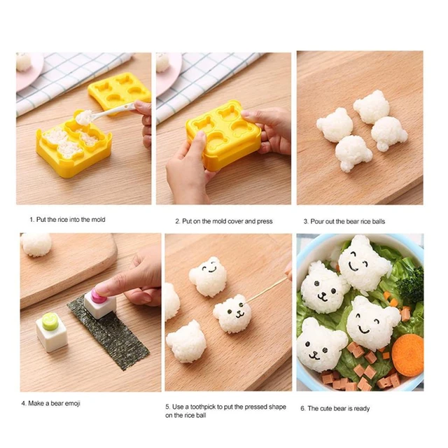 Rice Ball Mold Maker Mould Home Bar Bakery Cafe Homemade Kitchen Diy