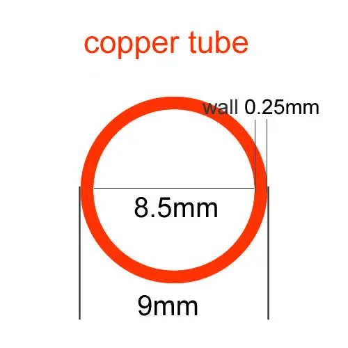 Tube SOURCING MAP 6063 Aluminium Rond Tube 10mm Diamètre Externe 4mm