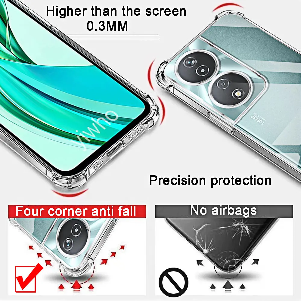 Luxury Transparent Slim TPU Phone Case - Premium Soft Back Cover