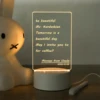 USB Rewritable Message Board Creative LED Note Board Night Light Warm Soft Light For Children Girlfriend Table Decor Night Lamp 5
