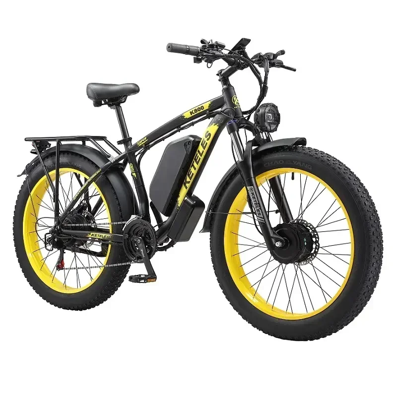 2000w 52v 23Ah デュアルモーター 26” x 4” eBike 2000W48V/23Ah Electric Bicycle for Adults 26 fat tire