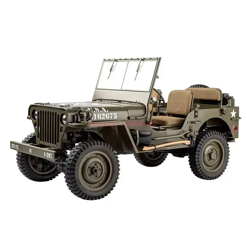 Fms 1/6 1941 MB Scaler RS Model RC Car 4WD Brushed Off Road Climbing Remote Control For Willis Adult boy toy gift 5