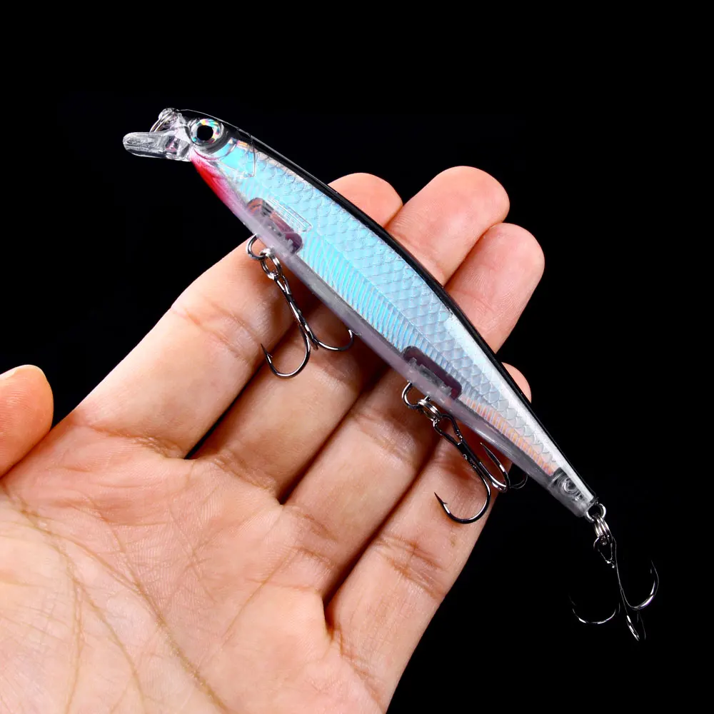 Leurre Wobbler Minnow Suspendu 11cm 13g pour pêche du brochet, sandre et perche