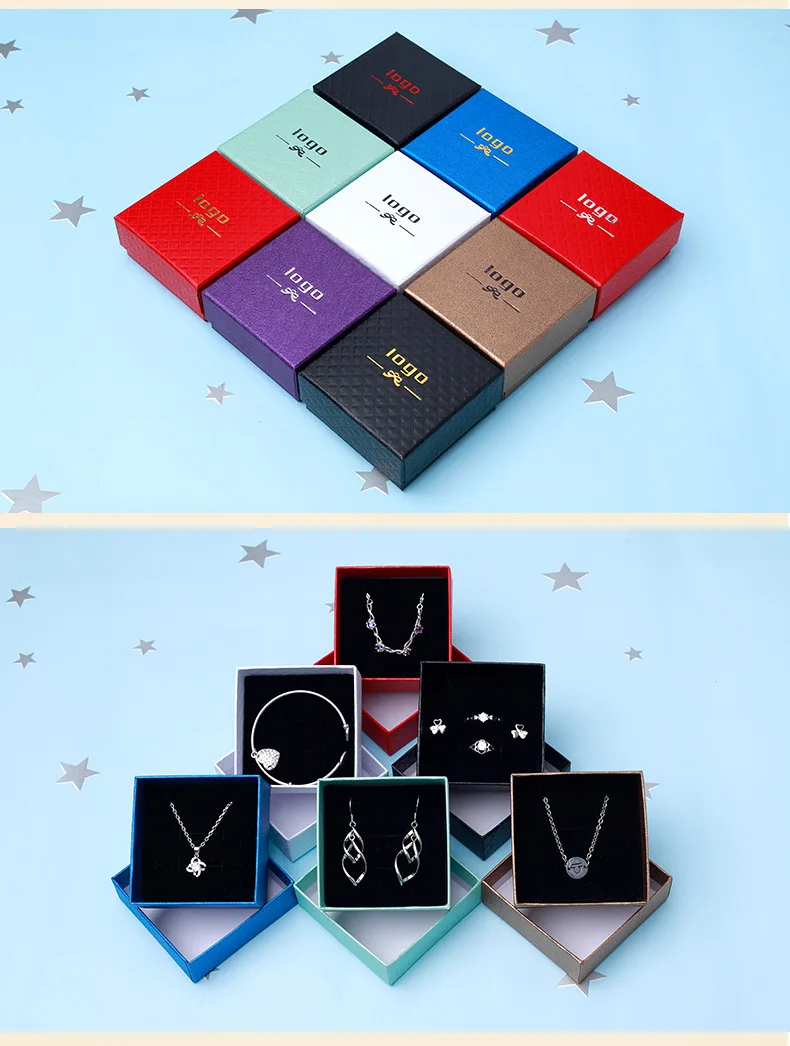 Boîte Cadeau Carrée En Papier Avec Couvercle - Petites Boîtes De Rangement - 4 Tailles Assorties