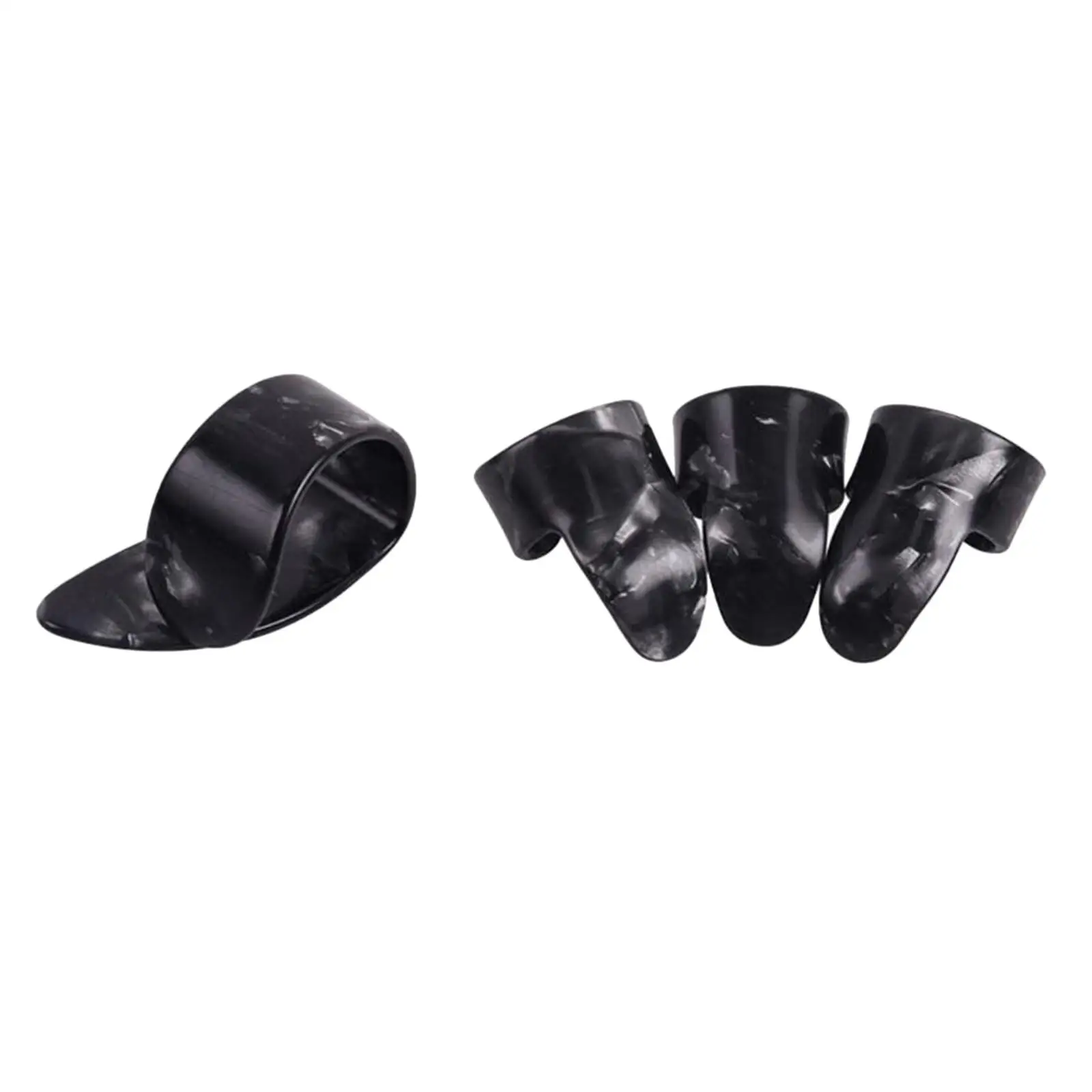 Lohobby 4x Thumb &Finger Picks Thumbpick for Fingerstyle Acoustic Guitar Bass