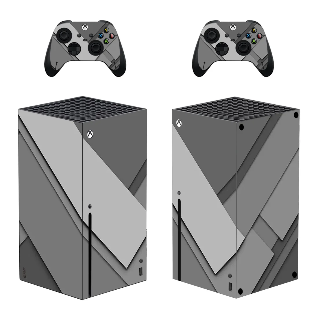 Geometry Grey Style Xbox Series X Skin Sticker Per Console E 2 Controller Decalcomania Pelli Protettive In Vinile Style 1