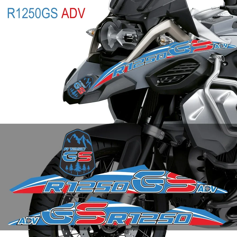 1250 GSA Stickers Fender Front Beak Fairing Extension Wheel Extender Motorcycle Decal For BMW R1250GS R GS ADV Adventure