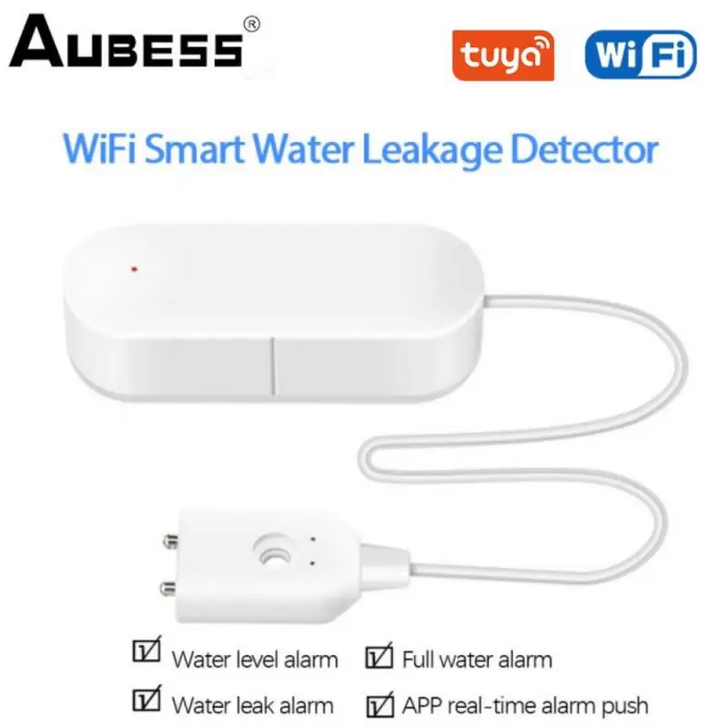 

Умный датчик уровня воды Tuya, Wi-Fi датчик с оповещением об утечке, управление запросами через приложение в режиме реального времени, защита умного дома