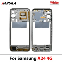 Enhanced Middle Plate Frame and Back Housing Replacement Parts - Premium Quality Front Bezel (A24 4G White)