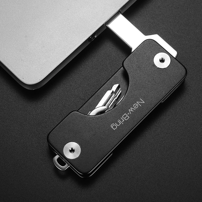 Compact Key Holder Keychain DIY Pocket Key Wallet Organizer