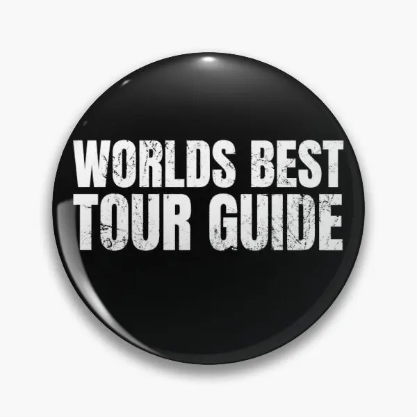 

Worlds Best Tour Guide Soft Button Pin Brooch Badge Collar Cute Hat Funny Lover Cartoon Metal Creative Clothes Decor Gift