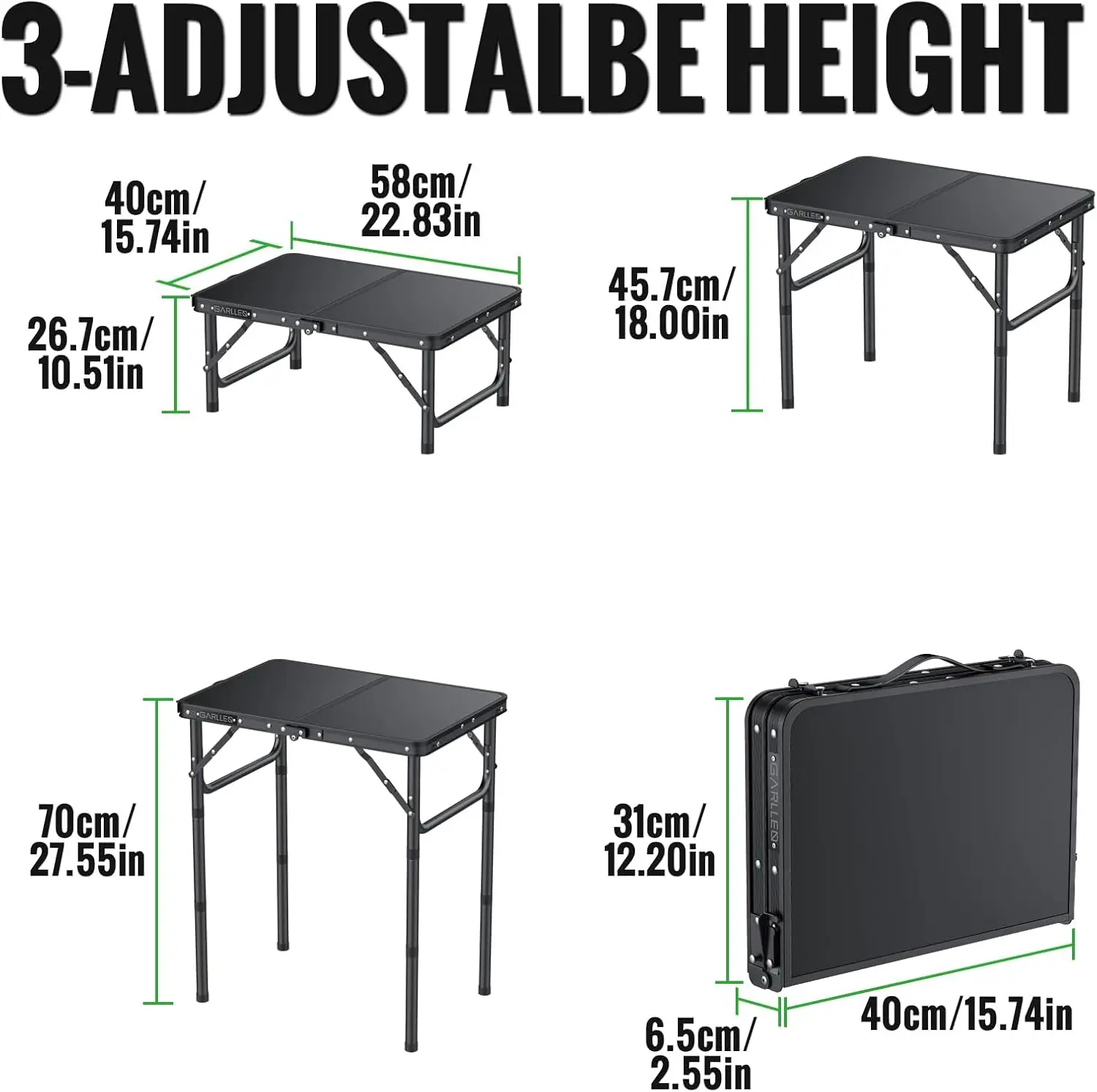 2ft Folding Camping Table 2