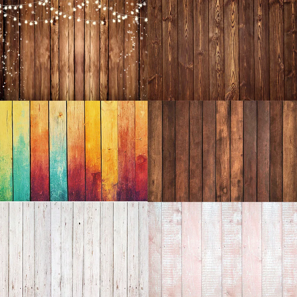 

Rural style wooden photography background props colorful pink brown wooden boards baby shower birthday party wedding background
